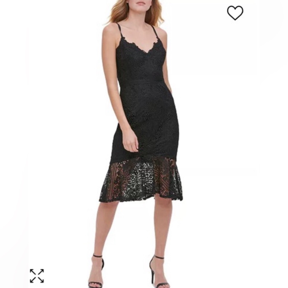 Guess Black Lace Dress